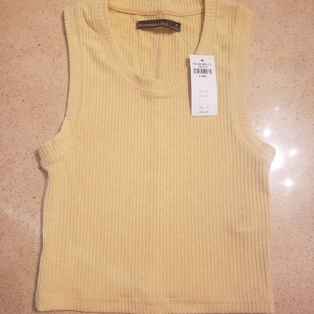 Ribbed crop tank top